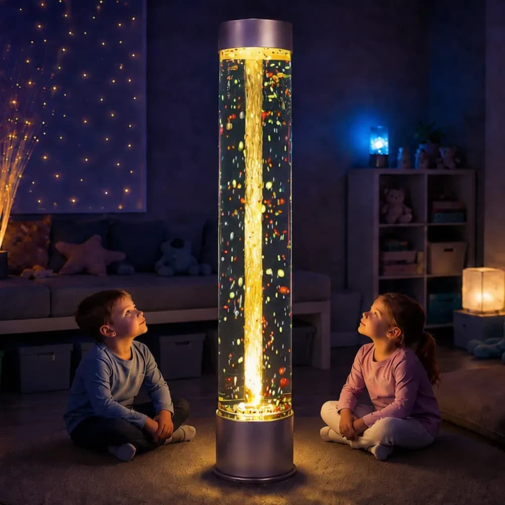 Tub cu bule extra lat – cu bile plutitoare și telecomandă, 1,5m înălțime x 30cm diametru