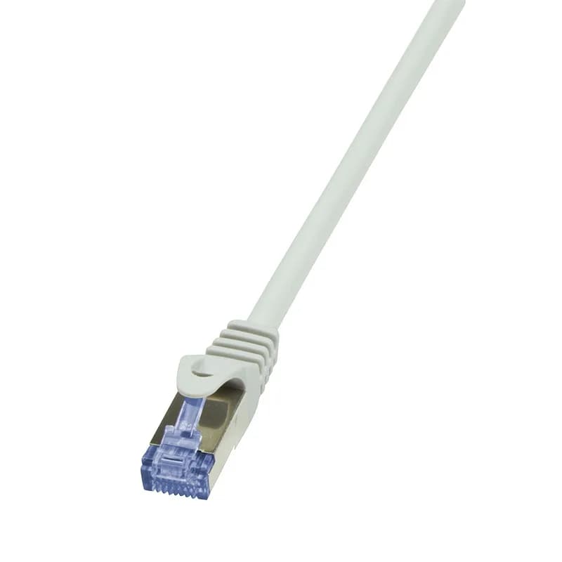 PATCH CORD S/FTP LOGILINK Cat7, LSZH, cupru, 600MHz, mufe RJ45 Cat6a, 1 m, gri, AWG26, dublu ecranat "CQ4032S"