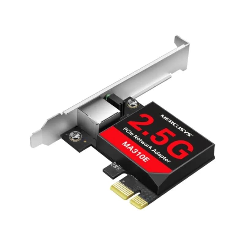 2.5 Gigabit PCIe Network Adapter SPEED: 2.5 Gbps SPEC: 1×RJ45, Full-Height Bracket/Low-Profile Bracket FEATURE: Multi-Speed Compatibility, Wake on LAN, Flow Control