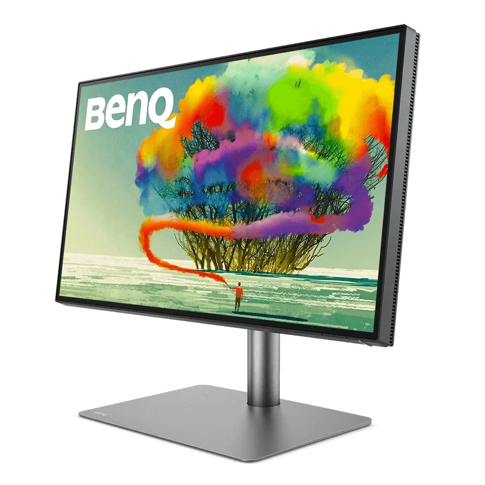 Monitor IPS LED Benq 27" PD2725U, Ultra HD (3840 x 2160), HDMI, DisplayPort, Thunderbolt, Pivot, Boxe (Negru/Gri) "9H.LJXLA.TBE" — miniatură