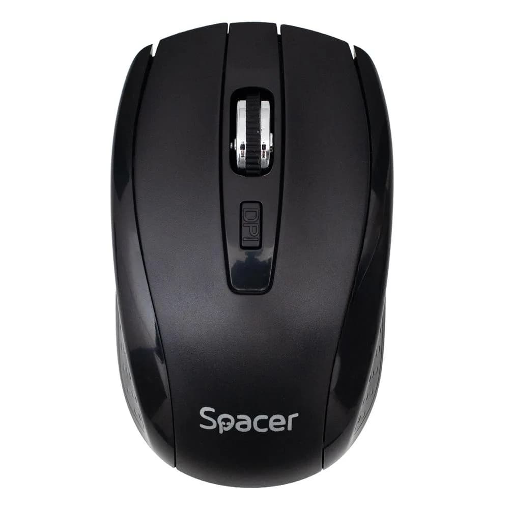 Mouse Wireless SPACER SPMO-WS-BK-04, 1600 dpi, Negru