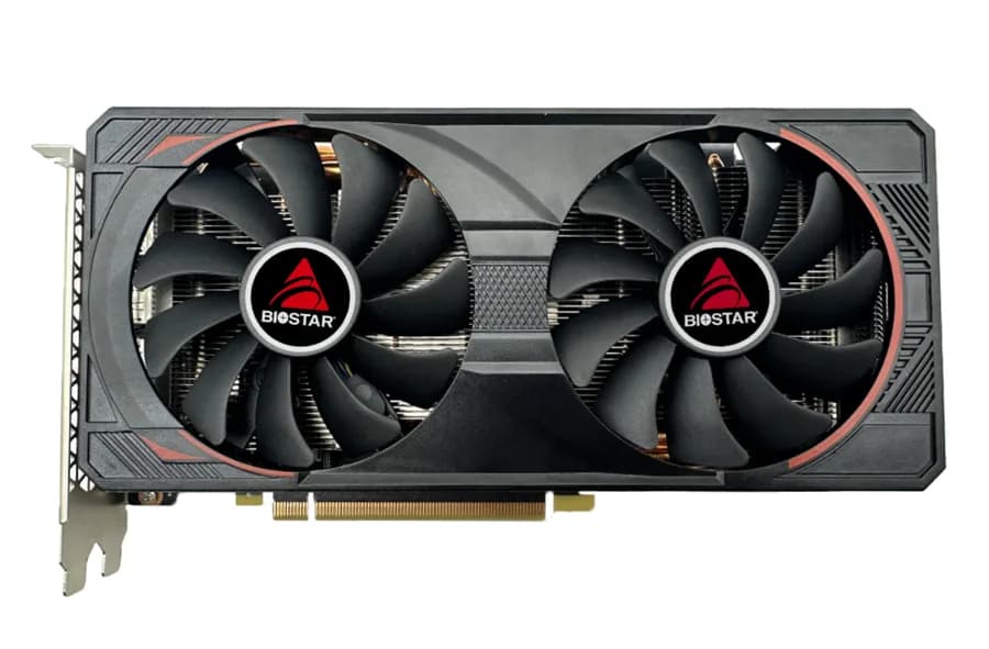 Placa video Biostar "RTX3060Ti 8GB", 8GB GDDR6, 256 bit, PCI Express 4.0 x16, 3 x DisplayPort 1.4a, HDMI 2.1, racire activa 2 x fan, PSU recomandat 600W, "VN3606TM82"