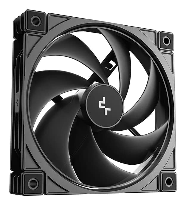 Ventilator DeepCool "FD12 V2", 120mm, 500 - 2500 RPM, hydro bearing, 79 cfm, 4-Pin PWM, negru, "R-FD12V2-BKNPN1-G" — miniatură