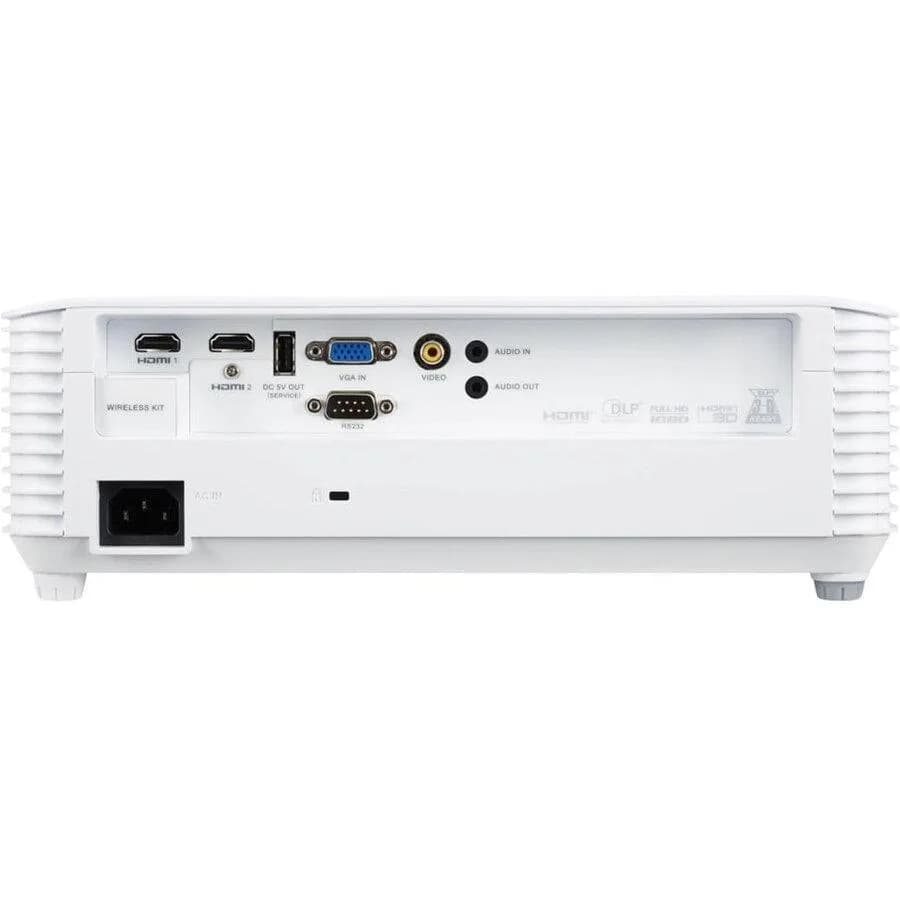 Videoproiector Acer H6542, FHD 1920*1080, up to WUXGA 1920*1200, 4.000 lumeni, 16:9/ 4:3, 13.000:1, diagonal maxima 300", distanta maxima de proiectie 10 m, boxa 3W, lampa 5.000/ 20.000 ore, 29- 33 dB, 2.4 kg, 2 *HDMI, PC audio out, DC Out (5V/1.5A, USB Type A), RS232, cablu HDMI inclus, telecomanda — miniatură