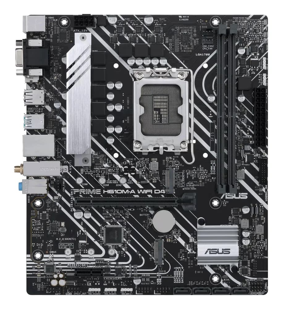 Placa de baza MB ASUS Intel 1700 PRIME H610M-A WIFI D4 "90MB1C80-M0EAY1" — miniatură