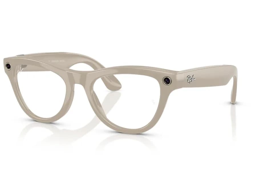 RayBan Meta Skyler Shiny Chalk Gray / G15 Green