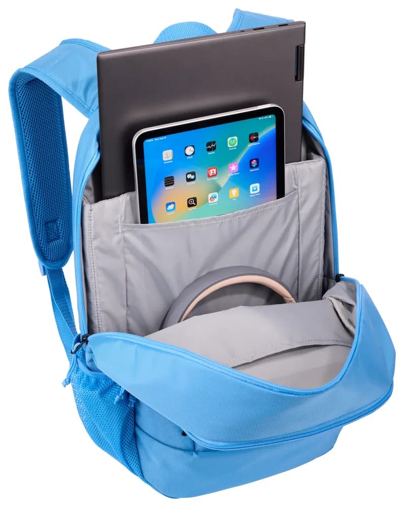 RUCSAC CASE LOGIC, pt. notebook de max. 15.6 inch, 2 compartimente, buzunar frontal | buzunar lateral x 2, waterproof, poliester, Sky Blue "WMBP115" 3205624 — miniatură