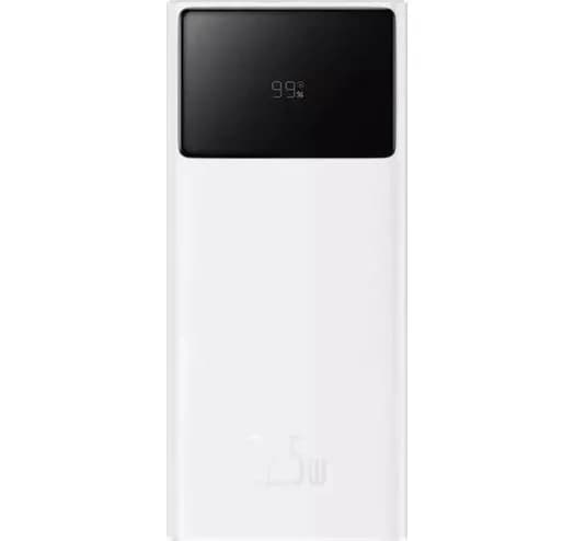 POWER BANK Baseus EnerFill FP41, 30000mAh, 22.5W, display, 1 x USB, 1 x USB Type-C, cablu inclus USB la USB Type-C 0.3m, alb, "E0027K01" - 6932172691196 — miniatură