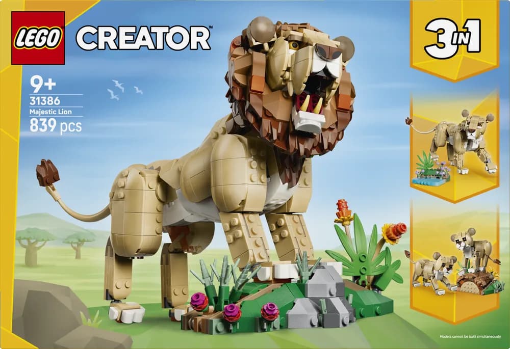 ANIMALE SALBATICE:LEU MAIESTUOS LEGO31386 — miniatură