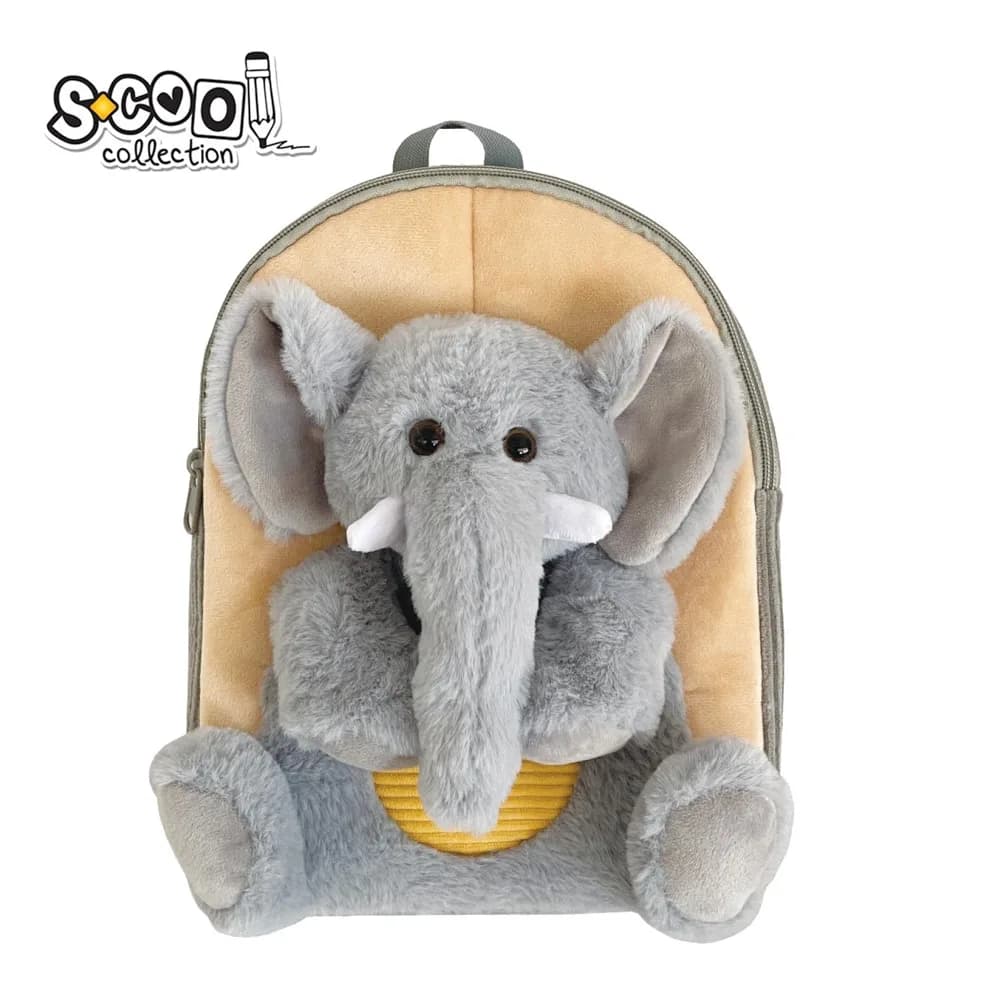 Ghiozdan gradinita Baby Animals, 23x8x28 cm, ELEPHANT - S-COOL