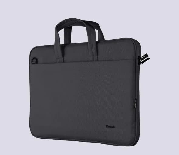 GEANTA TRUST, pt. notebook de max 16 inch, 1 compartiment, buzunar frontal, 410 x 290 x 40 mm, poliester, negru, "TR-24447"
