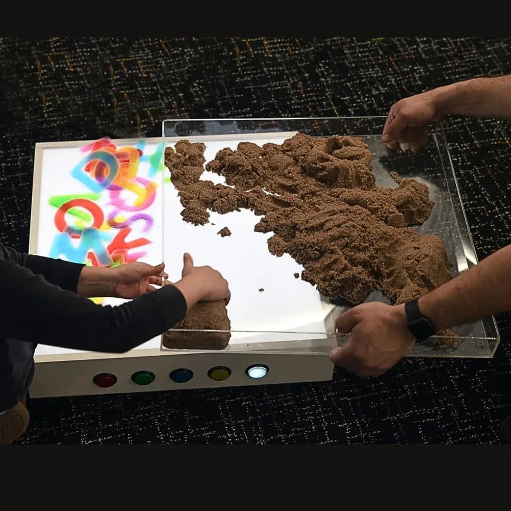 Masă luminoasă cu blat pentru nisip — miniatură