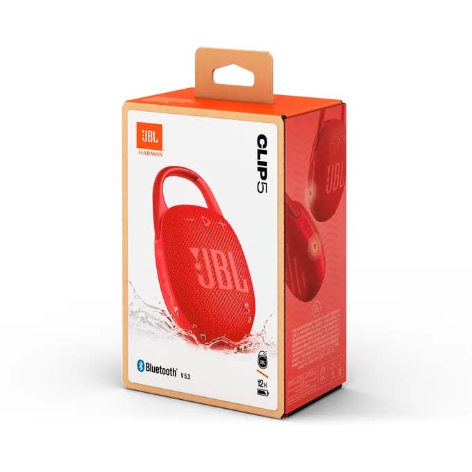 Boxa portabila Clip 5 7 W RMS Bluetooth 5.3 Rosu "JBLCLIP5RED" — miniatură