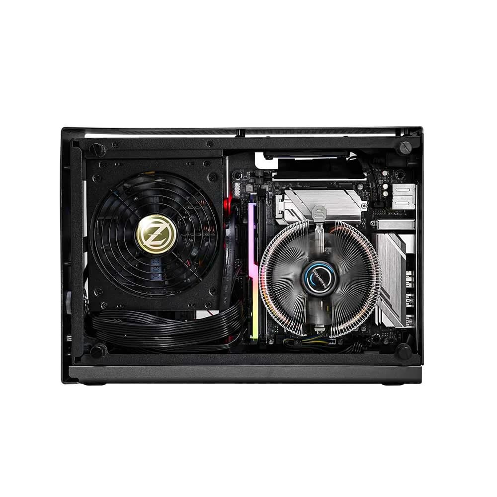 CARCASA Zalman "M2 mini", mini tower, gaming, compatibil sursa SFX, SFX-L, suporta 2xfan, 1xfan inclus, USB Type-C x 1, USBx1, 2 sloturi expansiune, gri, "M2 mini (Gray)" — miniatură