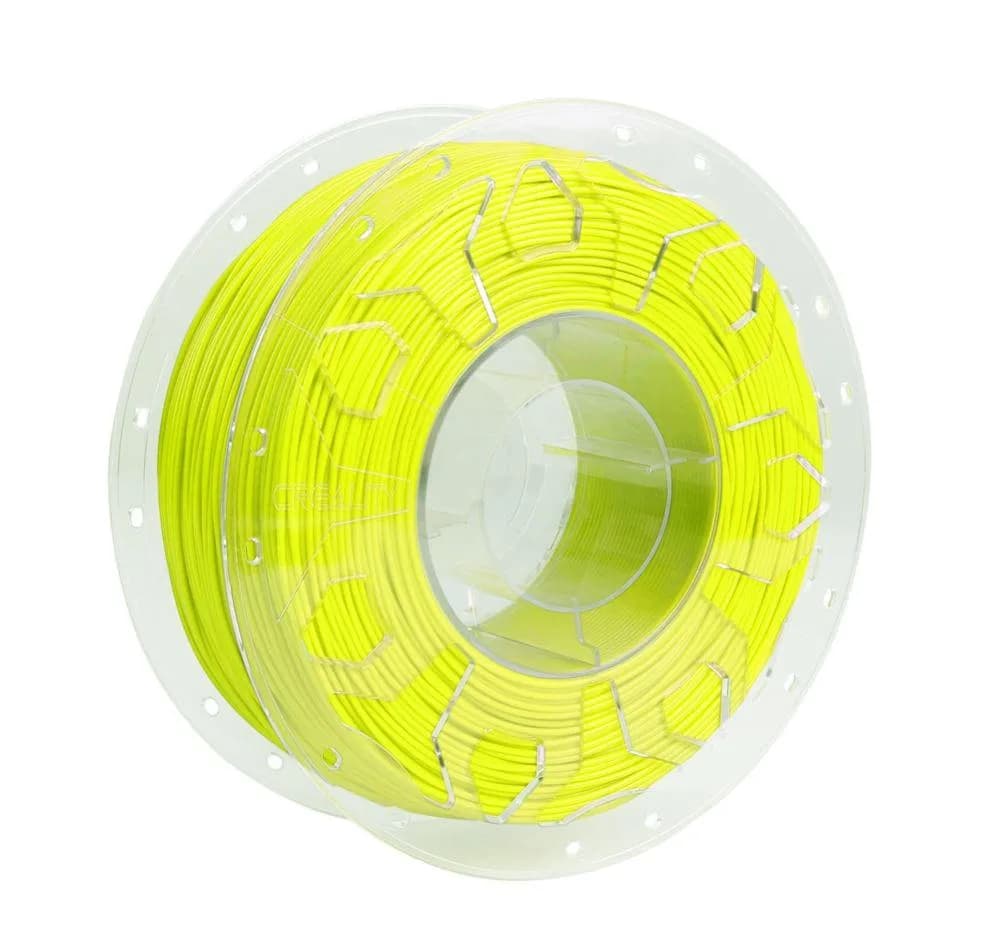 CREALITY CR PLA 3D Printer Filament, 1kg, fluorescent yellow, Printing temperature: 190-220, Filament diameter: 1.75mm, Tensile strength: 60MPa, Size of filament wheel: Diameter 200mm, height 66mm, hole diameter 56mm. Utilizare: pana la 6 luni de la deschiderea ambalajului. — miniatură