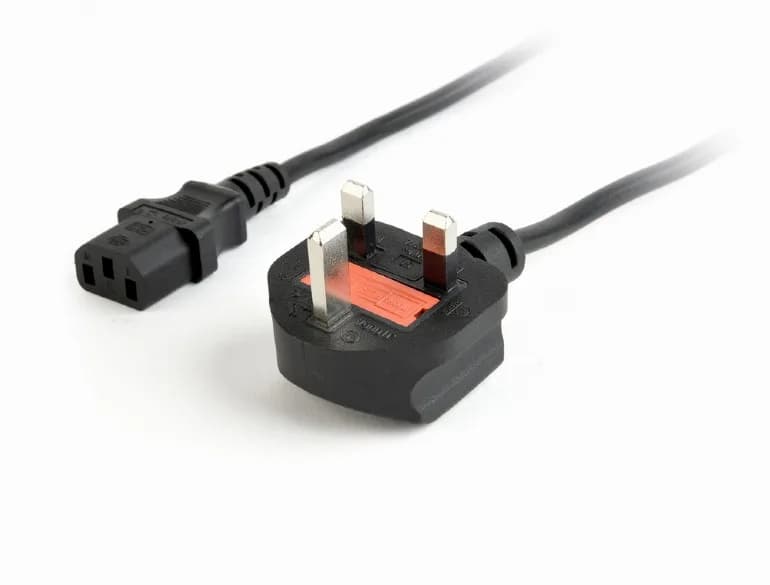 CABLU alimentare GEMBIRD 1.8m, intrare Shucko UK 3pin, iesire C13, 5A, bulk, black, "PC-187" — miniatură