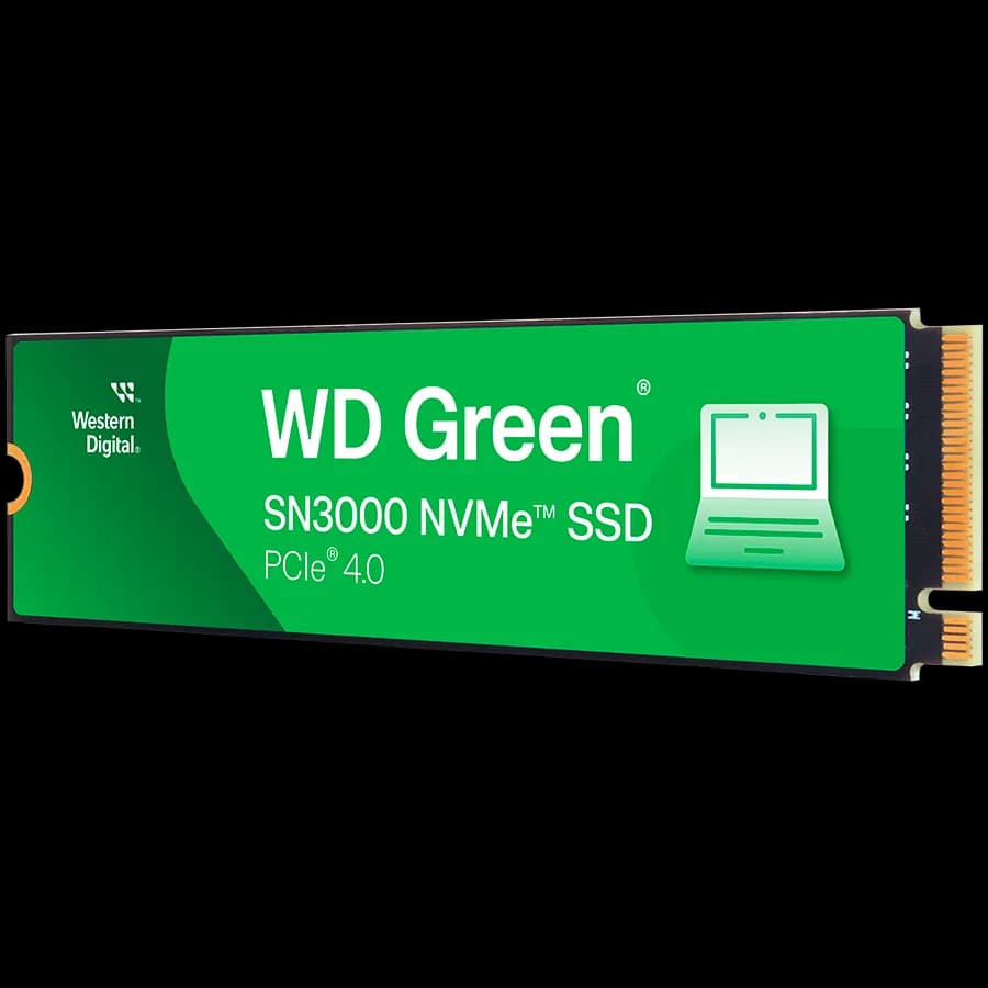 SSD WD Green SN3000 500GB M.2 2280 S3-M PCIe Gen4 x4 NVMe, Read/Write: 5000/4100 MBps, TBW: 100 "WDS500G4G0E-00CPS0"