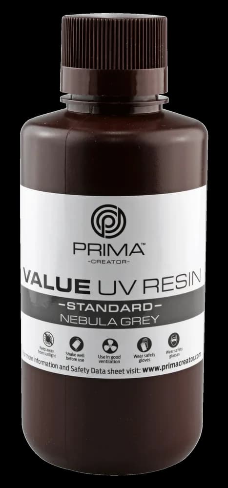 Rășină 3D PrimaCreator Value UV / DLP – 500 g – Nebula Grey — miniatură