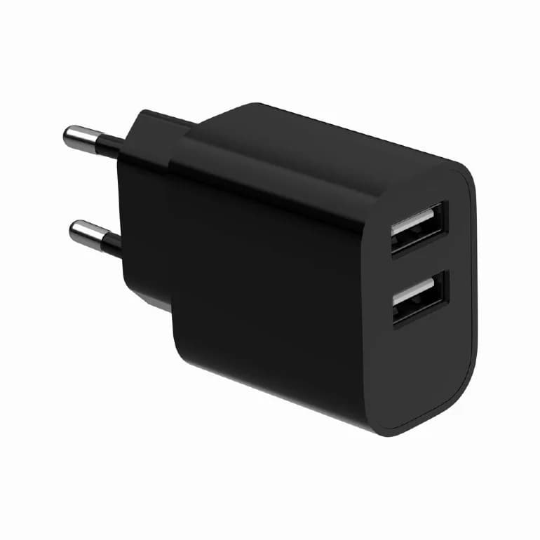 ALIMENTATOR retea 220V GEMBIRD, universal, 2 x USB-A 2.4A, max. 12W, protectie: scurtcircuit, supraincarcare, negru, "TA-UC-2A12-01-BK" — miniatură