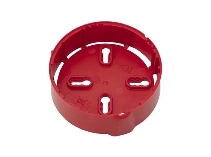 HW Baza pentru detectoarele Morley-IAS B501RF-RR; Culoare: rosu, dimensiuni: inaltime 32mm, diametru 107mm, greutate: 48g.