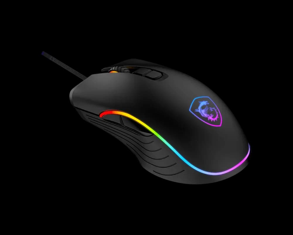 MSI Mouse Gaming FORGE GM300, RGB, 7200 DPI, USB 2.0, Negru "FORGE GM300" — miniatură