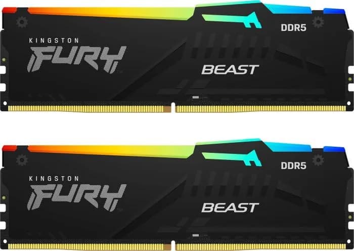 Memorie RAM Kingston FURY Beast RGB EXPO, 32GB DDR5, 6000MHz, CL30