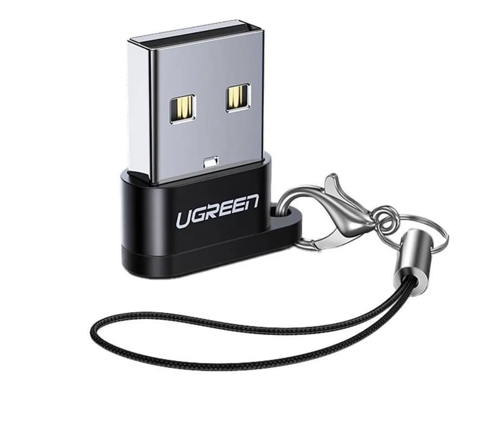 ADAPTOR Ugreen, "US280", USB Type-C(M) la USB 2.0(T), incarcare max 3A, negru "50568" - 6957303855681