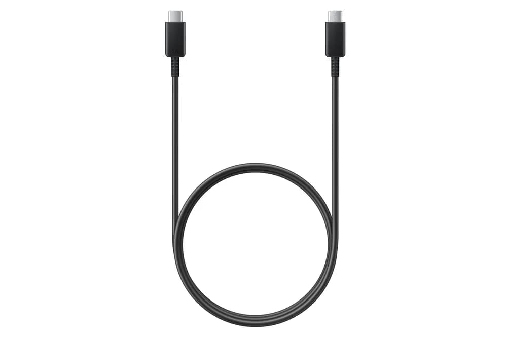 CABLU alimentare smartphone Samsung, USB Type-C (T) la USB Type-C (T), cauciuc, lungime 1 m, negru, "EP-DN975BBEGWW"