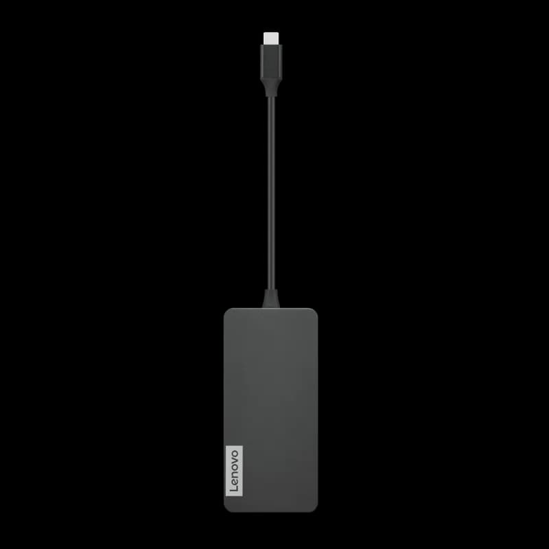 Hub USB Lenovo USB-C, 5 porturi, HDMI, Gri
