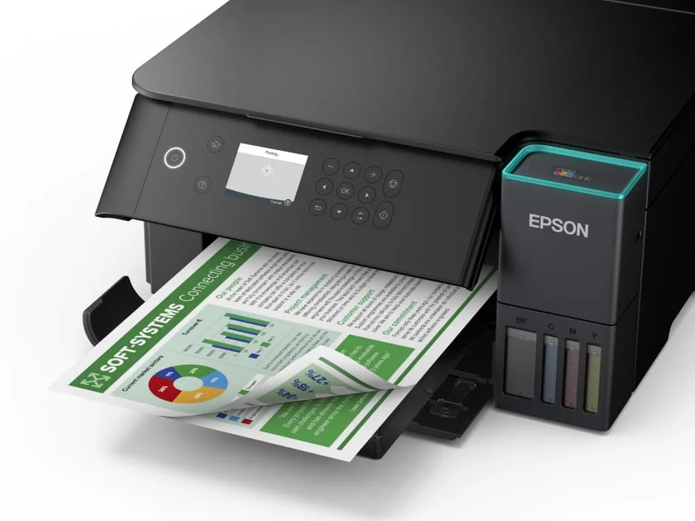 Multifunctional inkjet EPSON EcoTank L6360, CISS, format A4, Color, Duplex, USB + LAN + Wi-Fi — miniatură