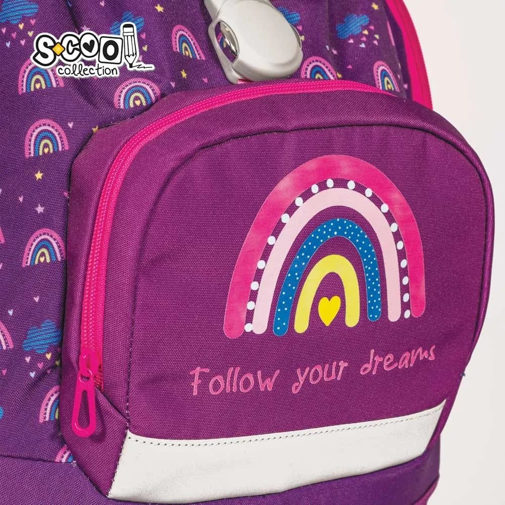 Ghiozdan anatomic, 41x28x21 cm, FOLLOW YOUR DREAMS - S-COOL — miniatură