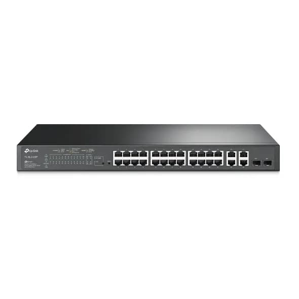 SWITCH SMART TP-Link " TL-SL2428P " 24 PORTURI POE+ 10/100M + 4 PORTURI 10/100/1000M, 2 sloturi Gigabit SFP, TP-LINK "SL2428P"