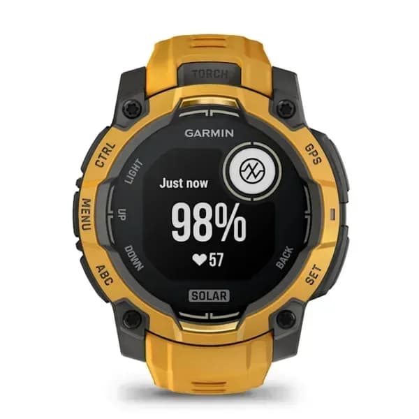 Smartwatch Instinct 3 45 mm, Solar, Sunburst with Sunburst/Grey Band"010-02934-02" — miniatură