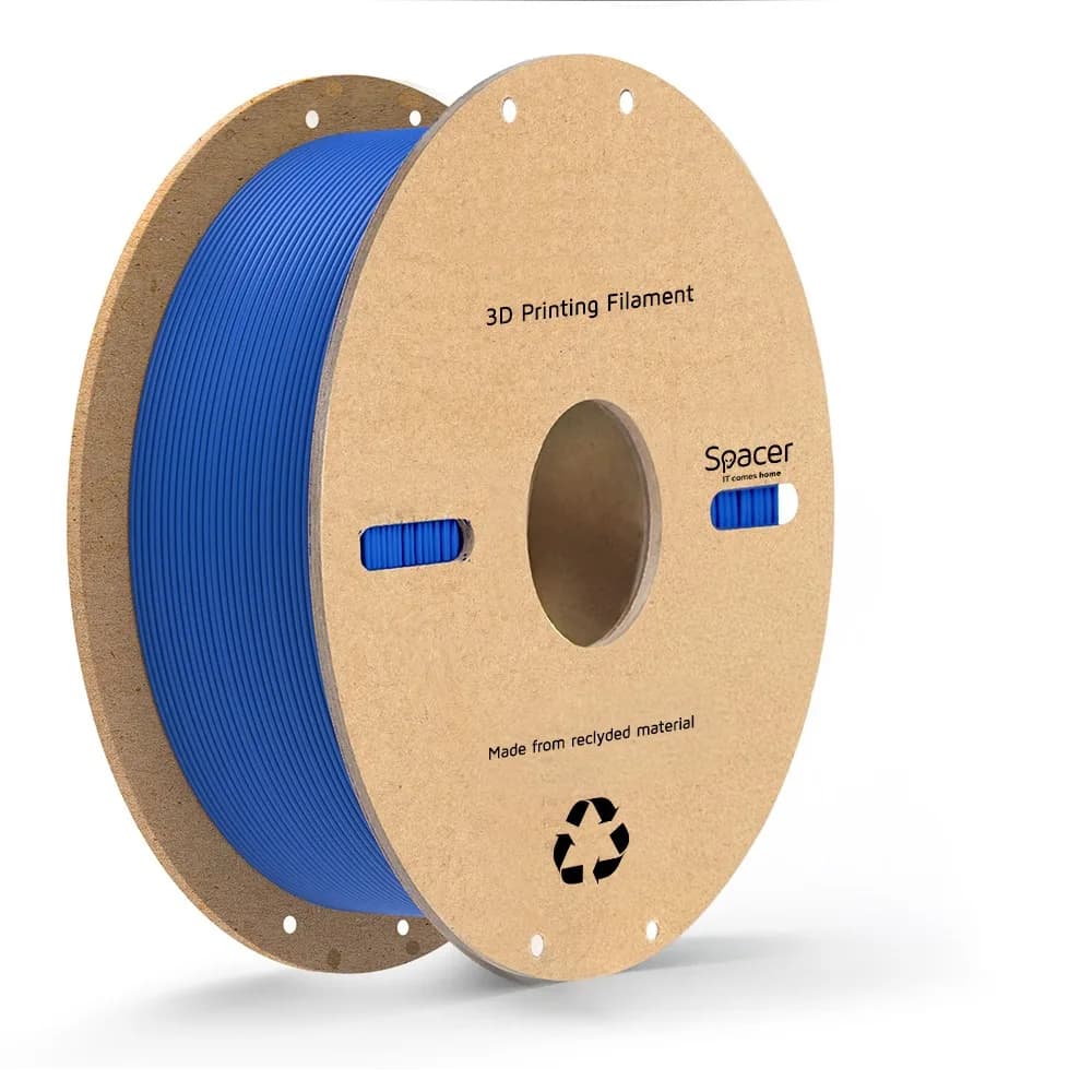 FILAMENT Spacer pt. imprimanta 3D - PETG, 1.75mm diamentru, 1Kg / bobina, topire 225-255 grC, blue, "SPPF-3DP-PETG1.75-01-BL"
