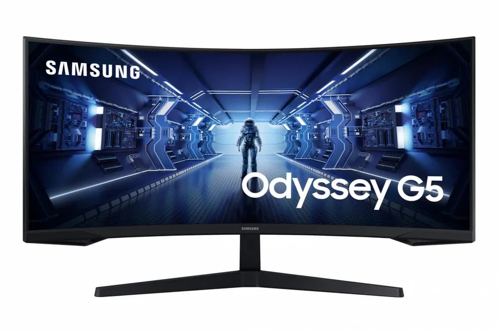 Monitor Samsung 34" LC34G55TWWPXEN, Curvature: 1000R, Diagonal (inch): 34, Diagonal (cm): 86, Aspect ratio: 21:9, Panel: VA, Resolution: 3440x1440, Refresh Rate: 165Hz, Response time MPRT: 1ms, Brightness (max): 250 cd/㎡, Contrast (static) : 2500:1, Contrast (dynamic): Mega Infinity DCR, Viewing — miniatură