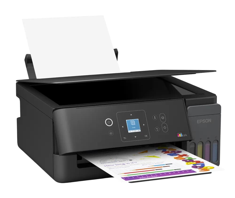 Multifunctional Inkjet CISS Color Epson L3360, A4, Functii: Impr.|Scan.|Cop., Viteza de Printare Monocrom: 33 ppm, Viteza de printare color: 15ppm, Conectivitate:USB|WiFi, Duplex:Nu, ADF:Nu "C11CL63409" — miniatură