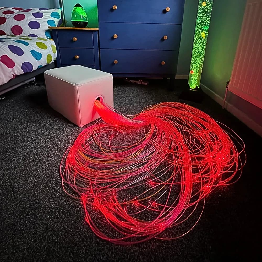 200 fibre optice, lungime 2 m — miniatură