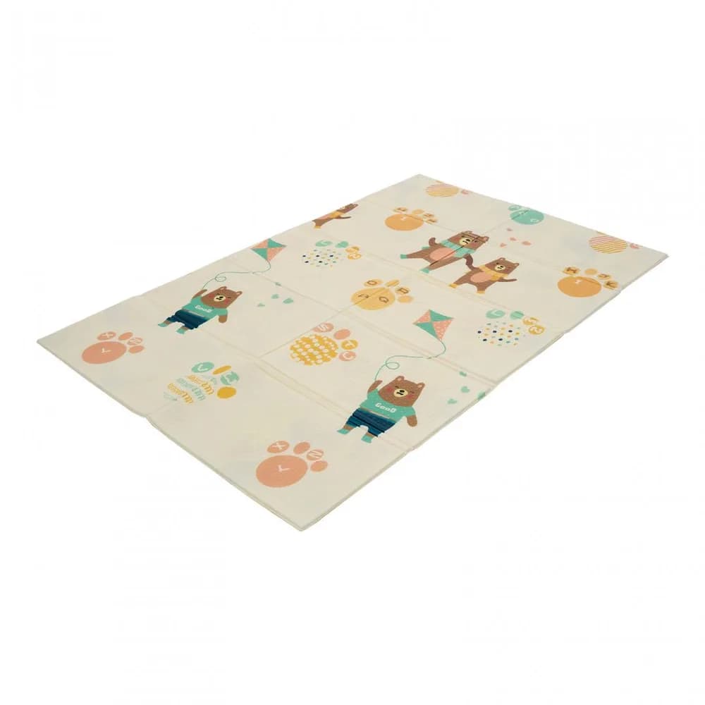 Covor de joaca pentru copii U-Grow, din spuma, pliabil, 2 fete, impermeabil, izolant, 120 x 180 x 1 cm, alfabet — miniatură