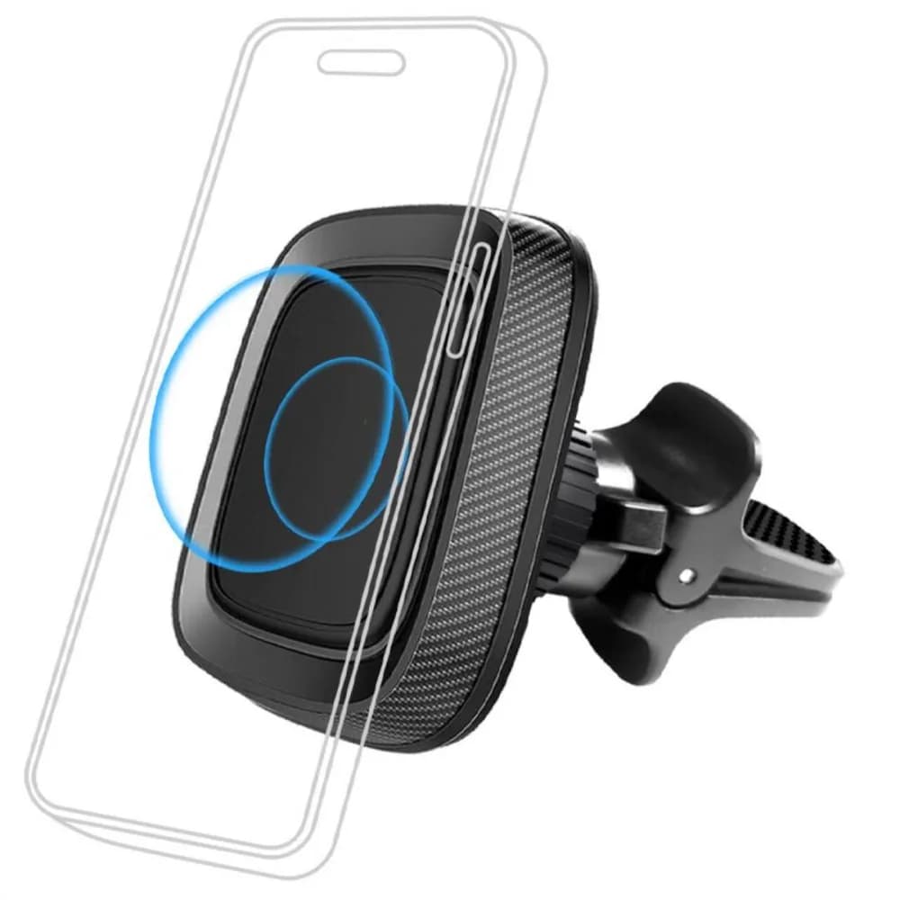 Lemontti Suport Auto Magnetic 360 Flex, prindere la sistemul de ventilatie, Negru — miniatură