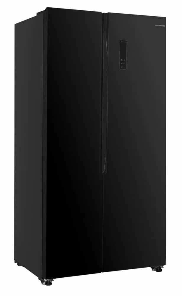 Side by Side HEINNER HSBS-HM532NFGBKE++, No Frost, 532 L, Clasa E, Sticla neagra — miniatură