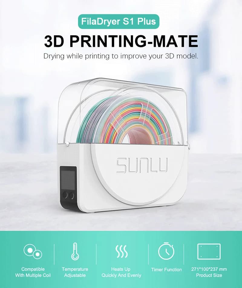 Uscător de filament SUNLU FilaDryer S1 Plus — miniatură