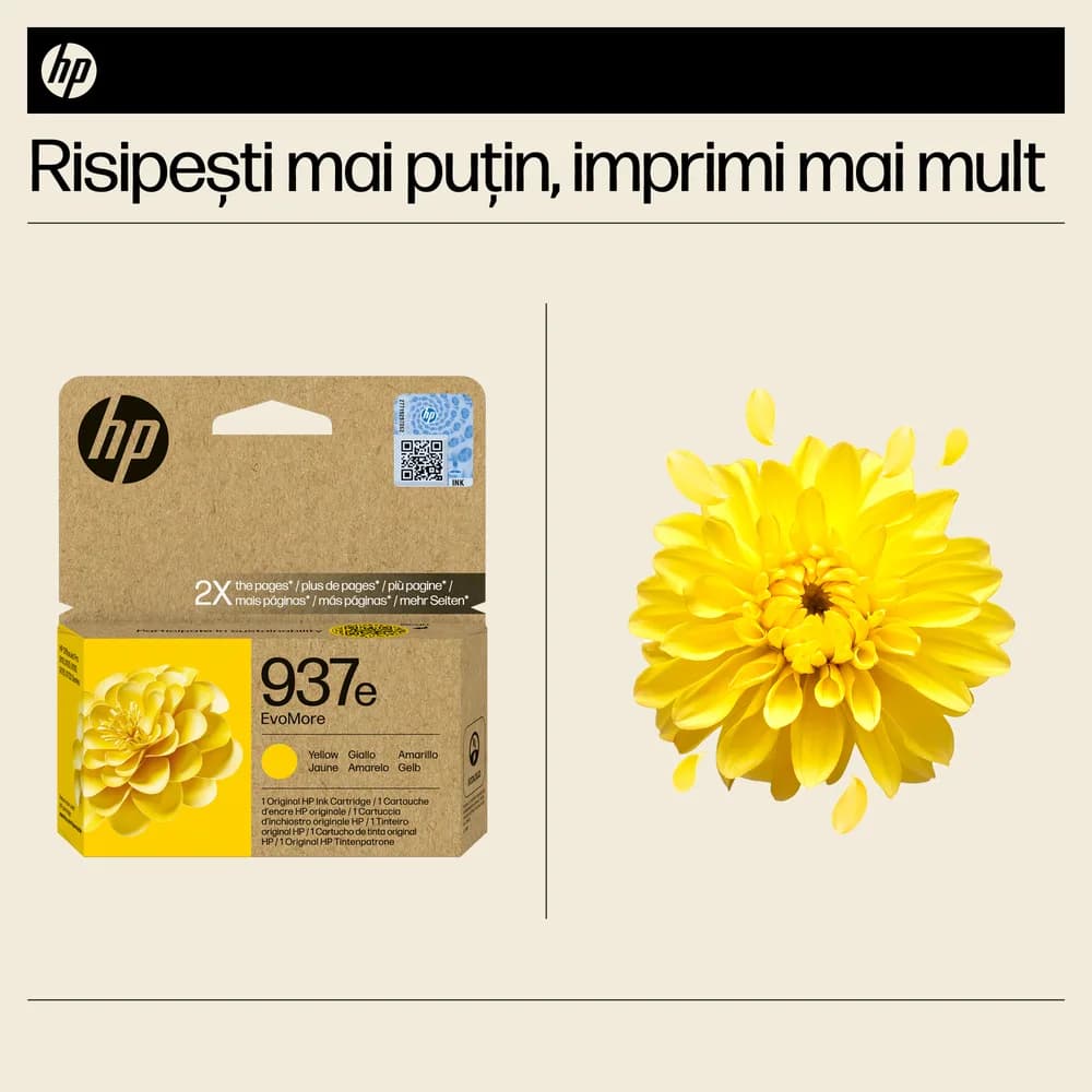 Cartus HP 937e EvoMore, Yellow — miniatură