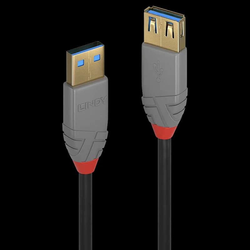 Cablu Lindy 2m USB 3.2 Type Ext Anthra Line