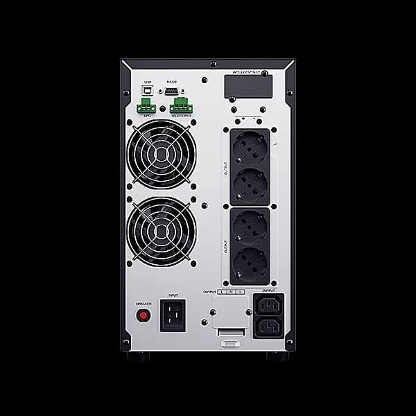 UPS CYBER POWER Online dubla conversie cu Sinusoida Pura, tower, 3000VA/2700W LCD PFC compatible, 2xIEC + 4xSchuko, Green Power SNMP Slot, "OLS3000EA-DE" — miniatură
