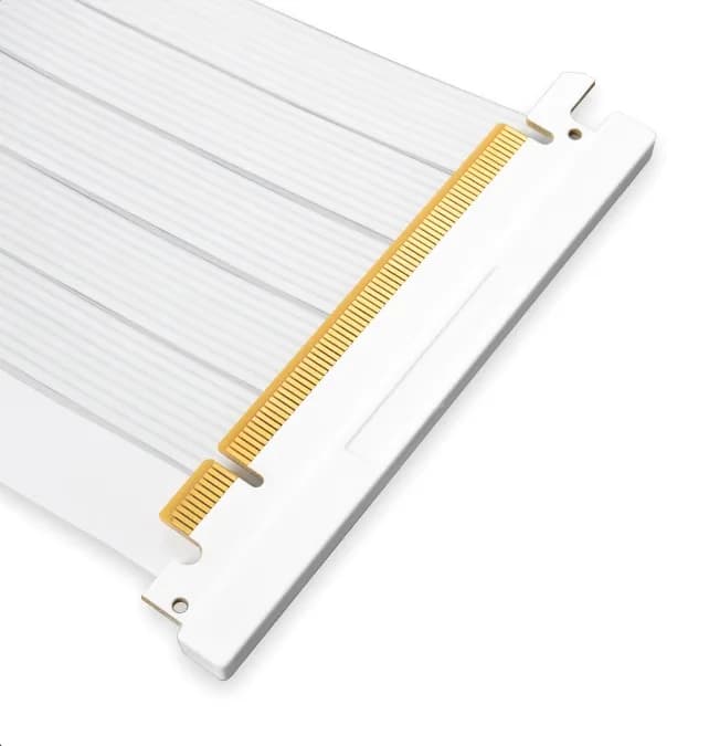 Riser Cable PCCooler "RC185" PCI-E 3.0, 185mm, alb "RC185 WH 4.0" — miniatură