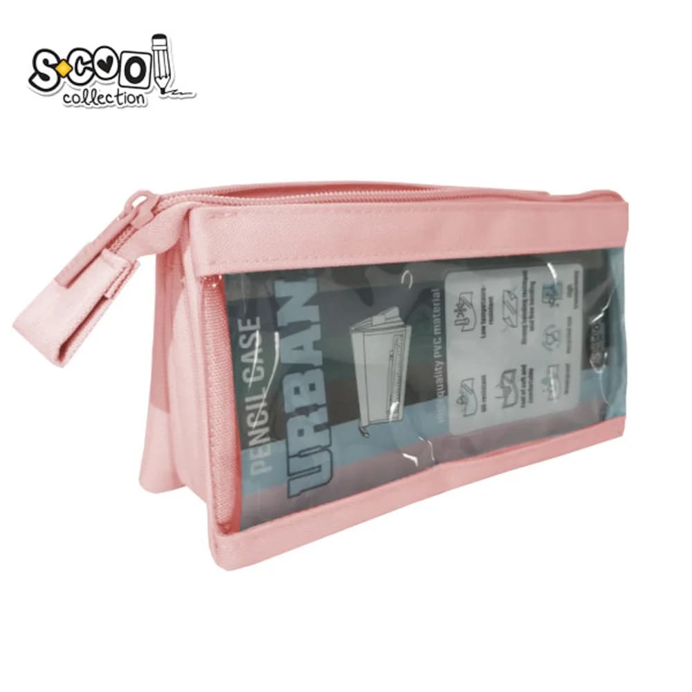 Penar borseta transparent, Urban, 20.5x8x11 cm - S-COOL — miniatură