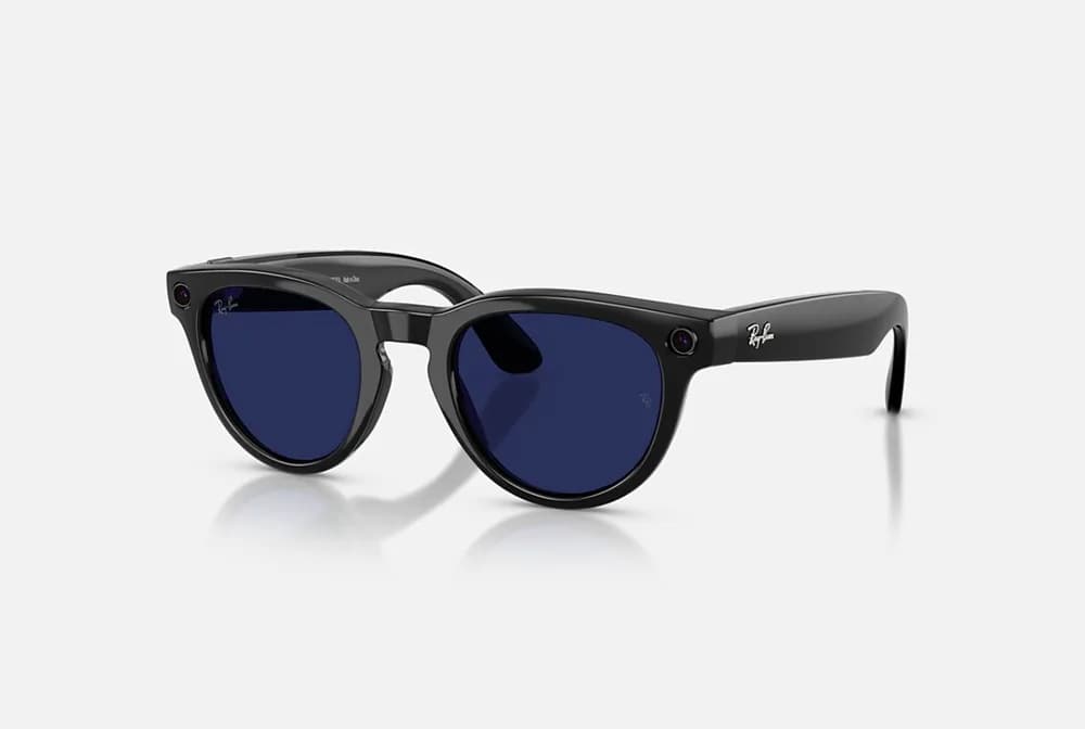 Ray-Ban Meta Headliner Gen 2 High Bridge FIT Shiny Black Clear/Sapphire Transitions 50-23 — miniatură
