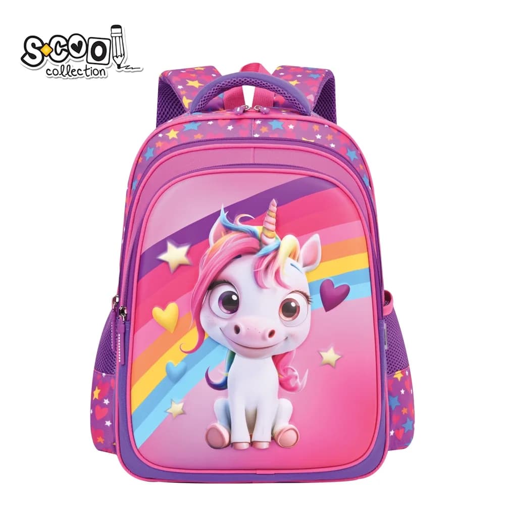 Ghiozdan 3D ergonomic, 42x30x22 cm, UNICORN - S-COOL