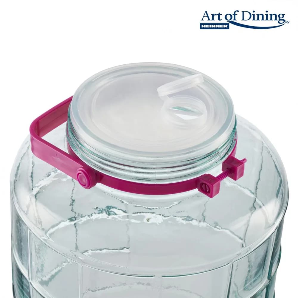 BORCAN STICLA CU CAPAC PLASTIC 10L ART OF DINING — miniatură