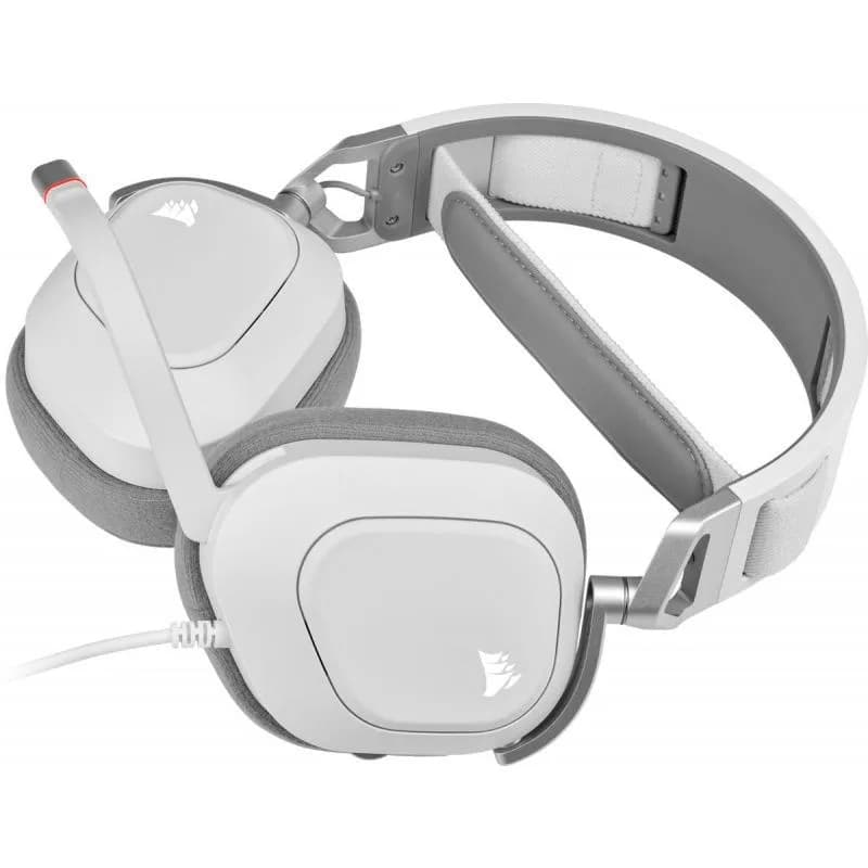 Casti Gaming Head-band Corsair HS80 RGB USB, Wired, Alb — miniatură